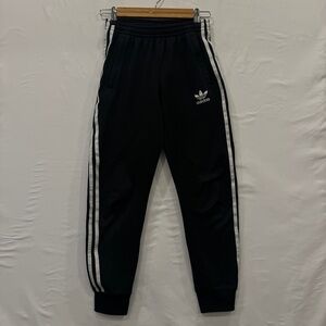 Adidas Pants Youth Boys Medium 11/12 Black Athletic Track Joggers Sweats